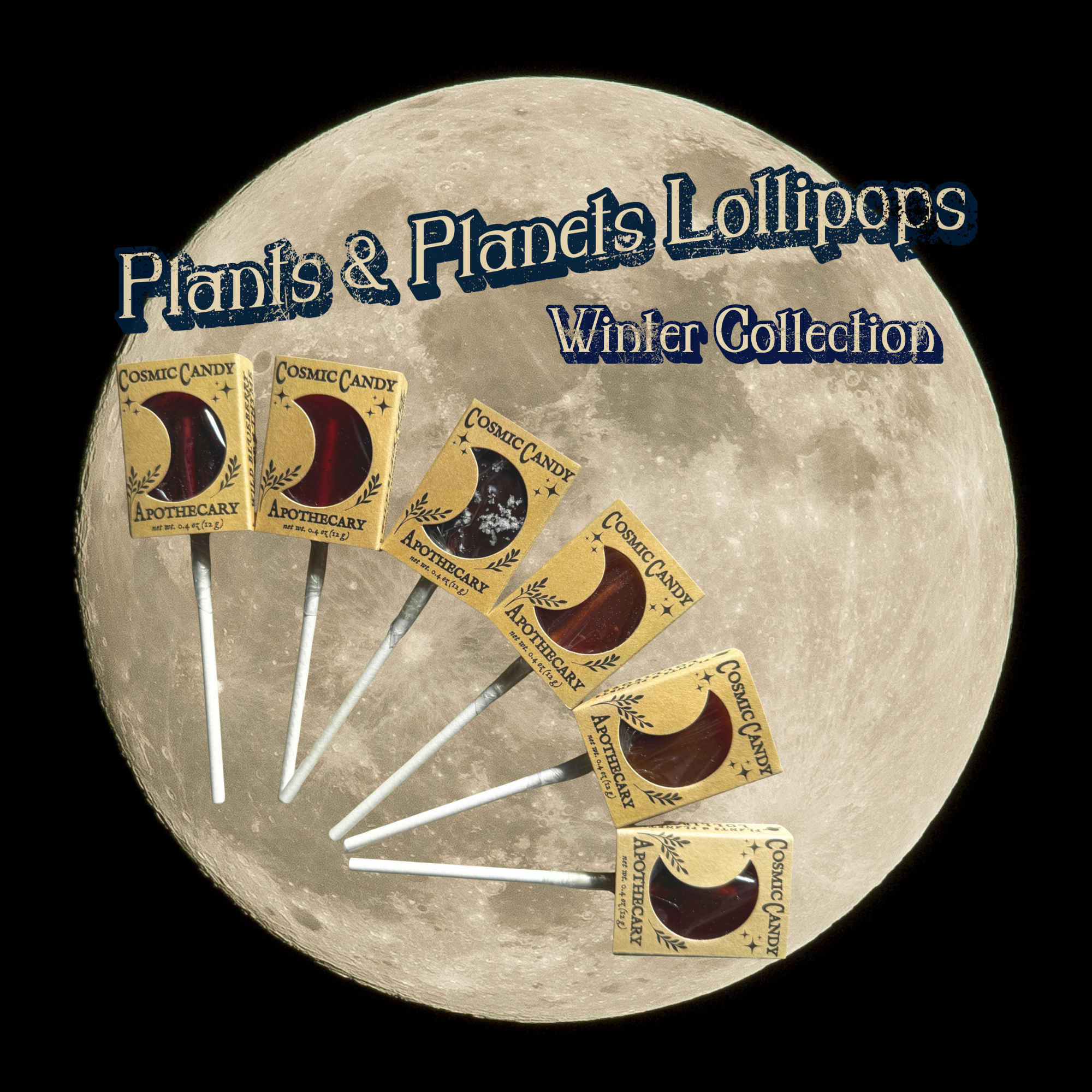 Maine Made Artisanal Plants & Planets Herbal Lollipops - Real