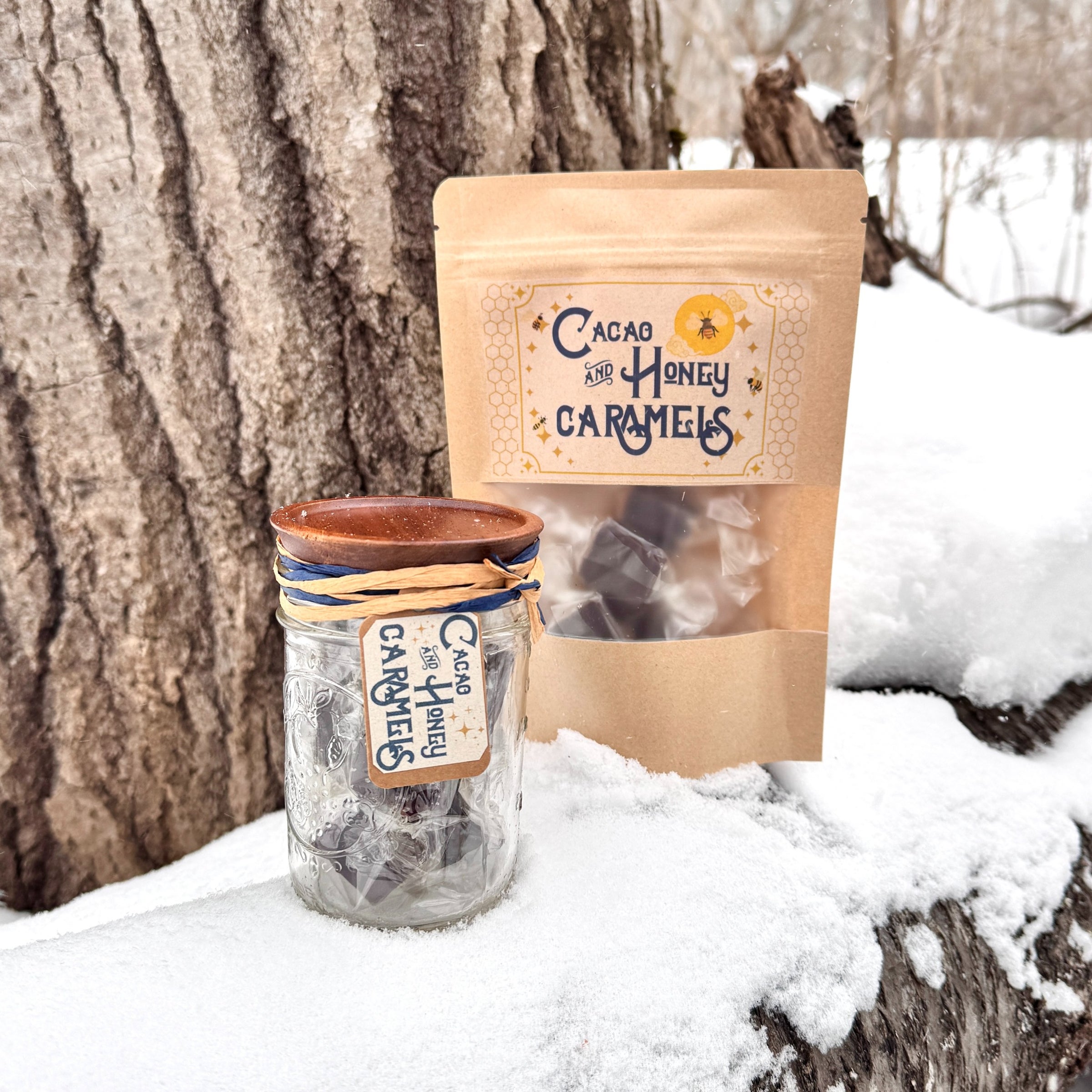 Lavender Honey Caramels - Hand-stirred // Hand-wrapped // Small